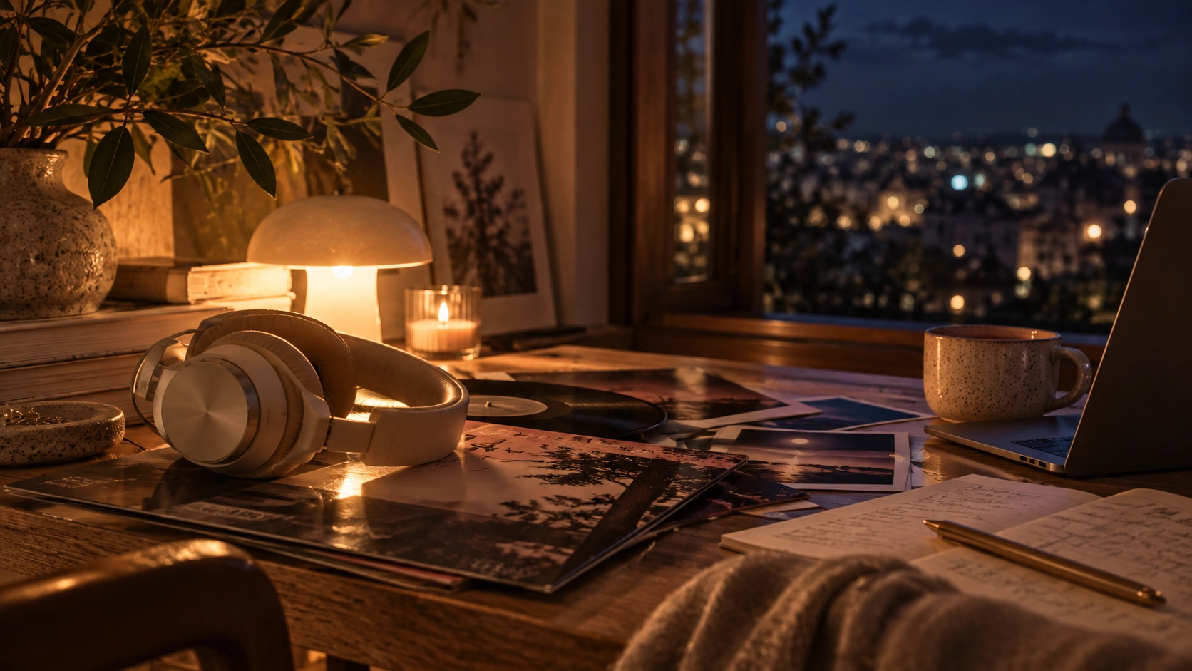 Minimal luxury atmosphere with a musical reference
